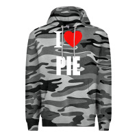Slate Camo retro vintage classic i love pie for pie lovers cooks chefs t shirt Premium Hoodie - linhVisuals