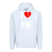 White retro vintage classic i love pie for pie lovers cooks chefs t shirt Premium Hoodie - linhVisuals