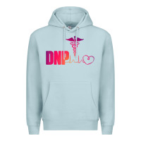 Blue Mist dnp doctor of nursing practice heartbeat color rn nurse Premium Hoodie - linhVisuals