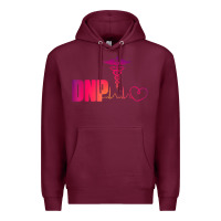 Burgundy dnp doctor of nursing practice heartbeat color rn nurse Premium Hoodie - linhVisuals