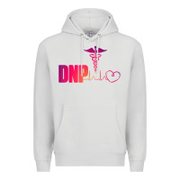 Dove Grey dnp doctor of nursing practice heartbeat color rn nurse Premium Hoodie - linhVisuals