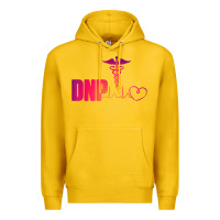 Lemon dnp doctor of nursing practice heartbeat color rn nurse Premium Hoodie - linhVisuals