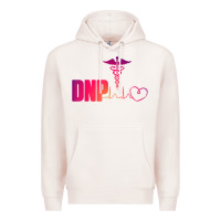 Pale Pink dnp doctor of nursing practice heartbeat color rn nurse Premium Hoodie - linhVisuals