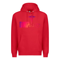 Red dnp doctor of nursing practice heartbeat color rn nurse Premium Hoodie - linhVisuals
