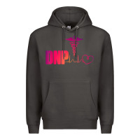 Smoke dnp doctor of nursing practice heartbeat color rn nurse Premium Hoodie - linhVisuals