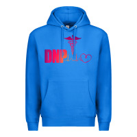 True Royal dnp doctor of nursing practice heartbeat color rn nurse Premium Hoodie - linhVisuals