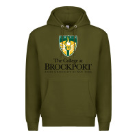 Army Green SUNY Brockport College Premium Hoodie - linhVisuals