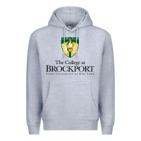Heather Grey SUNY Brockport College Premium Hoodie - linhVisuals