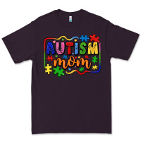 Plum autism mom Premium Tee - LillyAllenDesigns