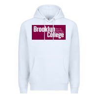 White Brooklyn College Premium Hoodie - linhVisuals