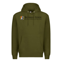 Army Green SUNY Buffalo State College Premium Hoodie - linhVisuals