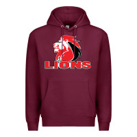 Burgundy lions rugby super league Premium Hoodie - linhVisuals