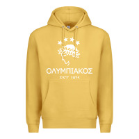 Antique Gold olympiakos greek Premium Hoodie - linhVisuals