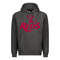 Charcoal Heather queensland reds rugby super league Premium Hoodie - linhVisuals
