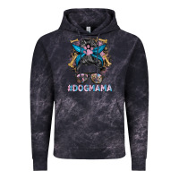 Cloud Black dog mama messy bun Vintage Hoodie - BarkalooDesign