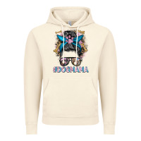 Vintage Artic dog mama messy bun Vintage Hoodie - BarkalooDesign