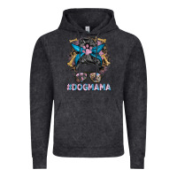 Vintage Black dog mama messy bun Vintage Hoodie - BarkalooDesign