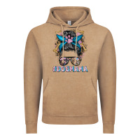 Vintage Coffee dog mama messy bun Vintage Hoodie - BarkalooDesign