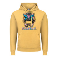 Vintage Mustard dog mama messy bun Vintage Hoodie - BarkalooDesign