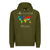 Army Green world central kitchen Premium Hoodie - linhVisuals