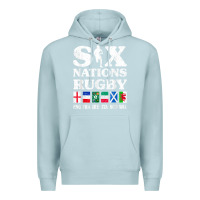 Blue Mist rugby 6 nations england france ireland italy scotland wales t shirt Premium Hoodie - linhVisuals