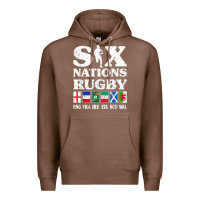 Chestnut rugby 6 nations england france ireland italy scotland wales t shirt Premium Hoodie - linhVisuals