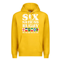 Lemon rugby 6 nations england france ireland italy scotland wales t shirt Premium Hoodie - linhVisuals