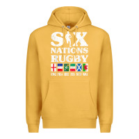 Mustard rugby 6 nations england france ireland italy scotland wales t shirt Premium Hoodie - linhVisuals