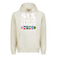 Oatmeal Heather rugby 6 nations england france ireland italy scotland wales t shirt Premium Hoodie - linhVisuals