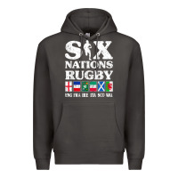 Smoke rugby 6 nations england france ireland italy scotland wales t shirt Premium Hoodie - linhVisuals