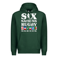 Rugby 6 Nations England France Ireland Italy Scotland Wales T Shirt Premium Hoodie | Teevron