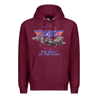 Burgundy top gun the best of the best Premium Hoodie - linhVisuals