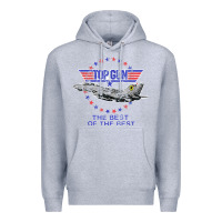 Heather Grey top gun the best of the best Premium Hoodie - linhVisuals