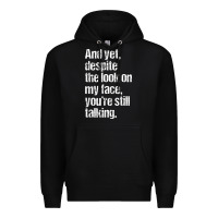 Black trending sarcastic adult humor Premium Hoodie - linhVisuals