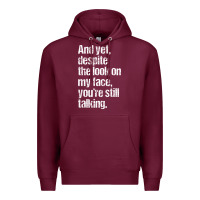 Burgundy trending sarcastic adult humor Premium Hoodie - linhVisuals