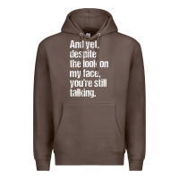 Coffee trending sarcastic adult humor Premium Hoodie - linhVisuals