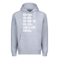 Heather Grey trending sarcastic adult humor Premium Hoodie - linhVisuals