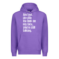 Purple trending sarcastic adult humor Premium Hoodie - linhVisuals