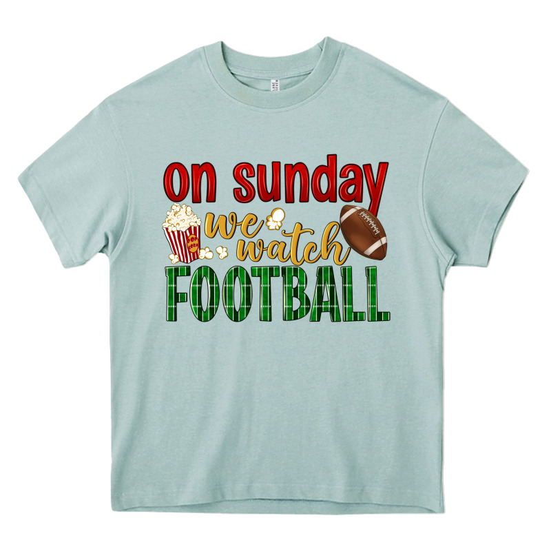 On Sunday We Watch Football Heavy Core Tee by BundleAndBundleShop | Teevron
