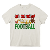 Cream on sunday we watch football Heavy Core Tee - BundleAndBundleShop