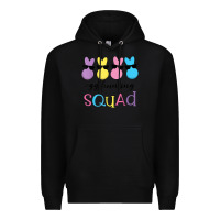 Black easter egg hunting squad kindergarten squad girls boys kids Premium Hoodie - linhVisuals