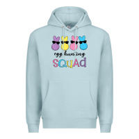 Blue Mist easter egg hunting squad kindergarten squad girls boys kids Premium Hoodie - linhVisuals