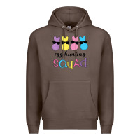 Coffee easter egg hunting squad kindergarten squad girls boys kids Premium Hoodie - linhVisuals