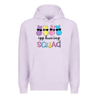 Lilac easter egg hunting squad kindergarten squad girls boys kids Premium Hoodie - linhVisuals