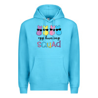 Ocean Blue easter egg hunting squad kindergarten squad girls boys kids Premium Hoodie - linhVisuals