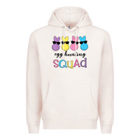 Pale Pink easter egg hunting squad kindergarten squad girls boys kids Premium Hoodie - linhVisuals