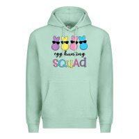 Seafoam easter egg hunting squad kindergarten squad girls boys kids Premium Hoodie - linhVisuals