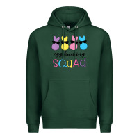 Sports Green easter egg hunting squad kindergarten squad girls boys kids Premium Hoodie - linhVisuals