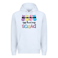 White easter egg hunting squad kindergarten squad girls boys kids Premium Hoodie - linhVisuals