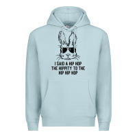 Blue Mist sunglass bunny hip hop hippity  easter gift  mens & womens t shirt Premium Hoodie - linhVisuals